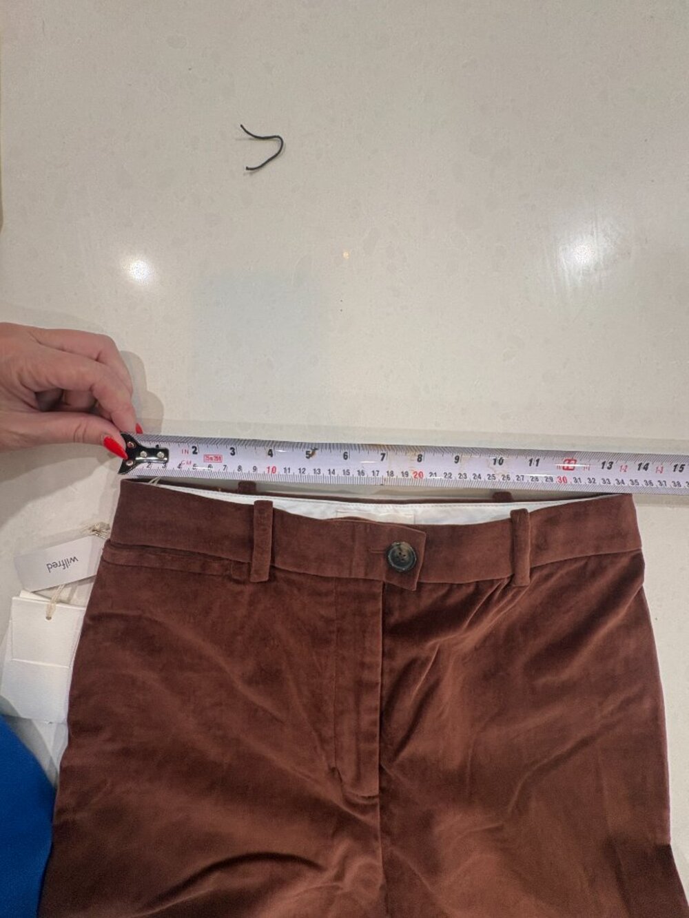 Wilfred by Aritzia velvet high rise pants - Picture 11 of 12